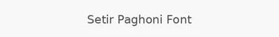Setir Paghoni Font