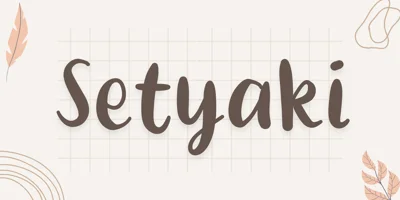 Setyaki Font