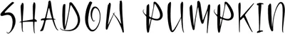Shadow Pumpkin Font