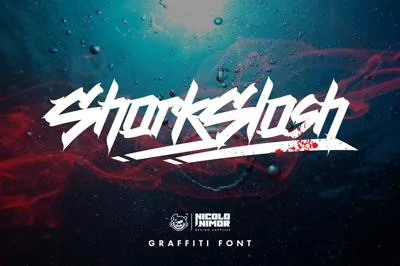 SHARKSLASH Graffiti Font