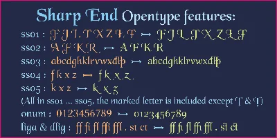 Sharp End Font