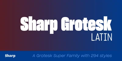Sharp Grotesk Latin Font