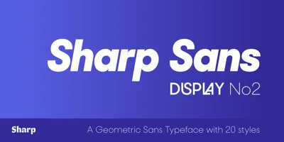 Sharp Sans Display No. 2 Font