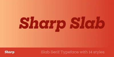 Sharp Slab Font