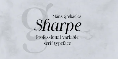 Sharpe Variable Font