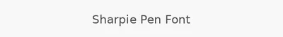 Sharpie Pen Font