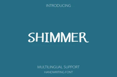 Shimmer a Handwriting Font