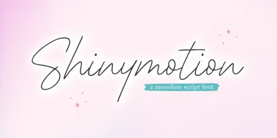 Shinymotion Font