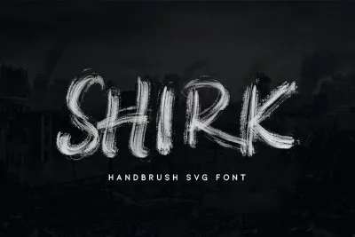Shirk - Handbrush SVG Font