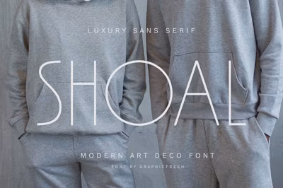 Shoal - Modern Art Deco Font Free Download