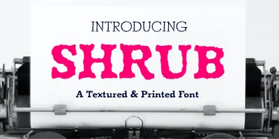 Shrub Font