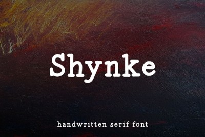 Shynke - Handwritten Serif Font