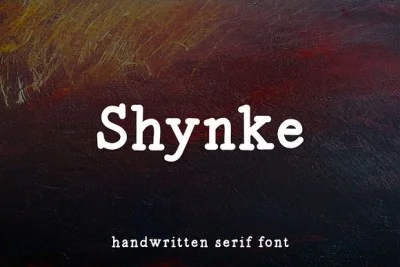Shynke - Handwritten Serif Font