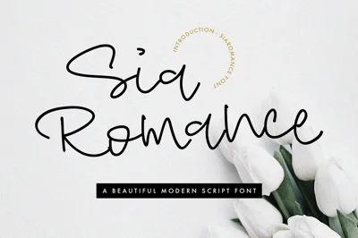 SiaRomance - A Beautiful Script Font