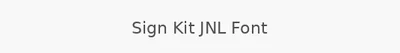 Sign Kit JNL Font
