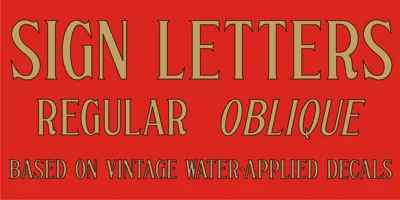 Sign Letters JNL Font