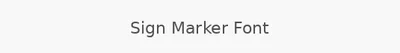 Sign Marker Font