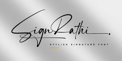 Sign Rathi Font