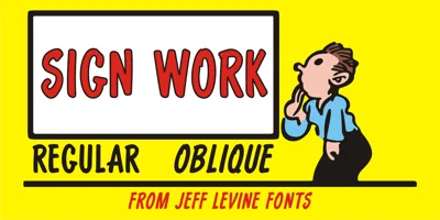 Sign Work JNL Font