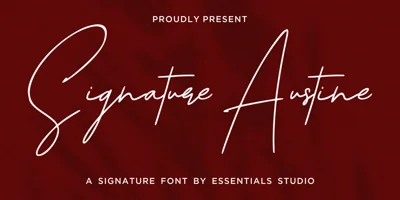 Signature Austine Font