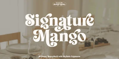 Signature Mango Font