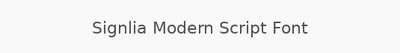 Signlia Modern Script Font