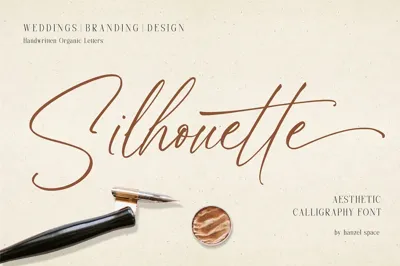 Silhouette - Aesthetic Calligraphy Free Download