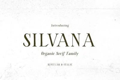 Silvana - Organic Serif Font