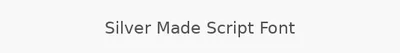 Silver Made Script Font