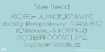 Silver Thread JF Font
