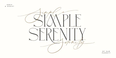 Simple Serenity Font