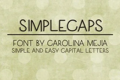 SIMPLECAPS FONT
