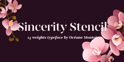 Sincerity Stencil Font