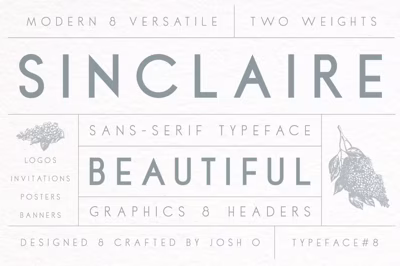 Sinclaire | A Classic Sans Serif Free Download
