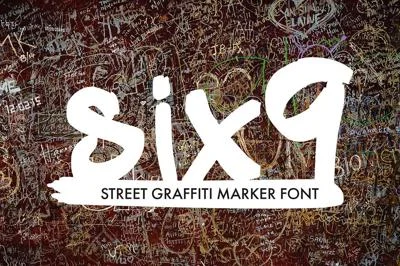 Six9 Graffiti Urban Tag Marker Font