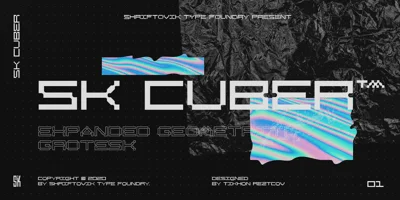 SK Cuber Font