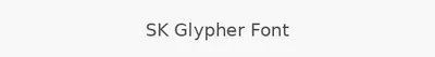 SK Glypher Font