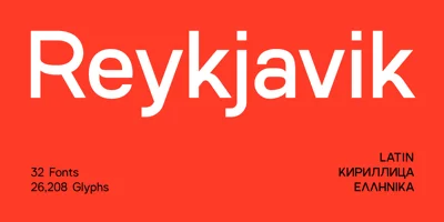SK Reykjavik Font