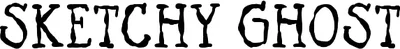 Sketchy Ghost Font