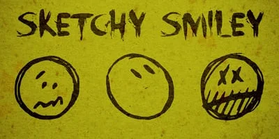 Sketchy Smiley Font