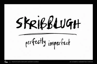 SKRIBBLUGH Font Family