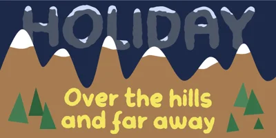 Skulderklap Font