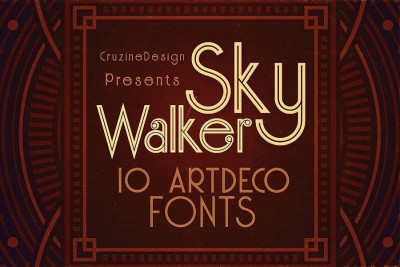 Skywalker - ArtDeco Typeface Font