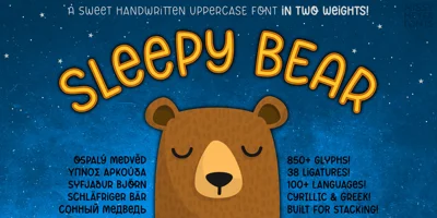 Sleepy Bear Font