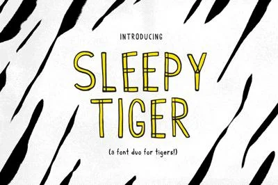 Sleepy Tiger - Font Duo
