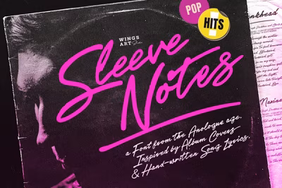 Sleeve Notes: Analogue Script Font Free Download