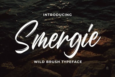 Smergie - Wild Brush Typeface