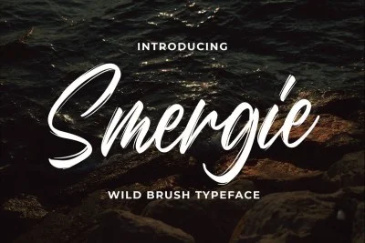 Smergie - Wild Brush Typeface
