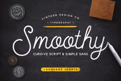 Smoothy - Cursive Script & Sans Free Download
