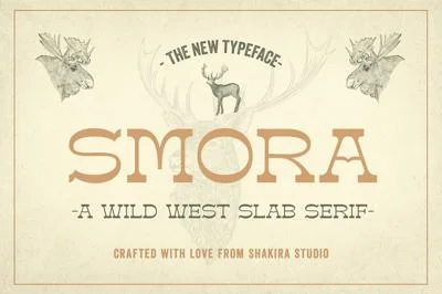 Smora - Western Font